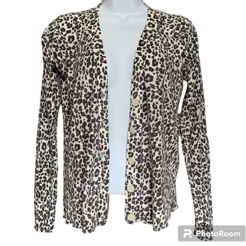 Loft Animal Print Cardigan - Size XS - Chic and Cozy - Picture 7 of 7